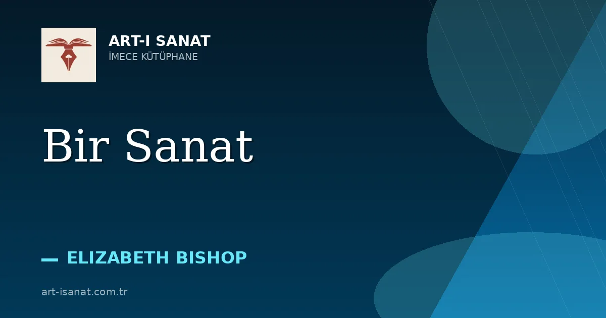  Bir Sanat