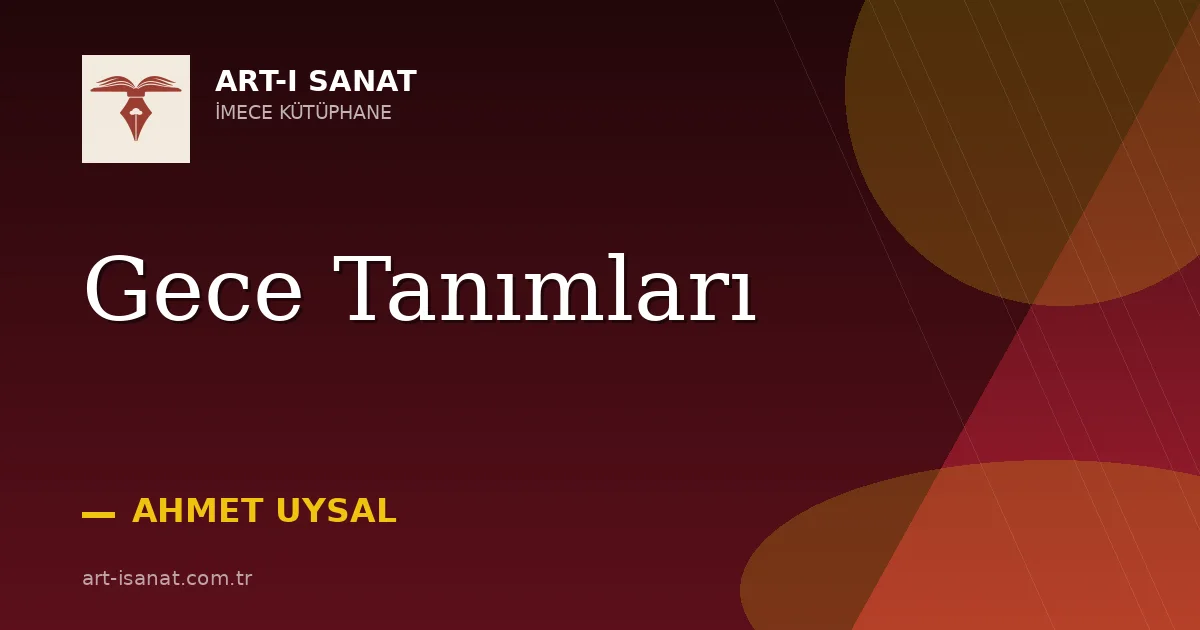 Gece Tanımları