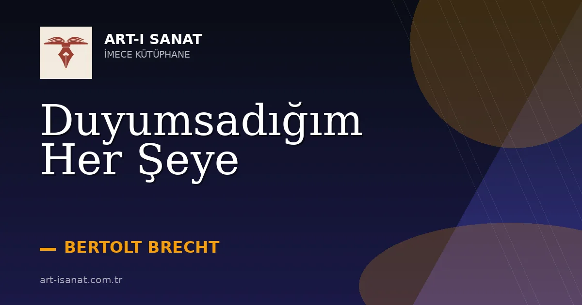 Duyumsadığım Her Şeye