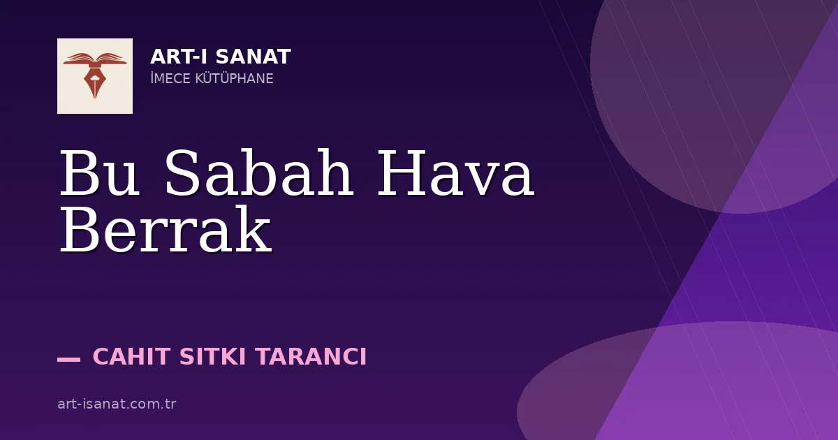 Bu Sabah Hava Berrak