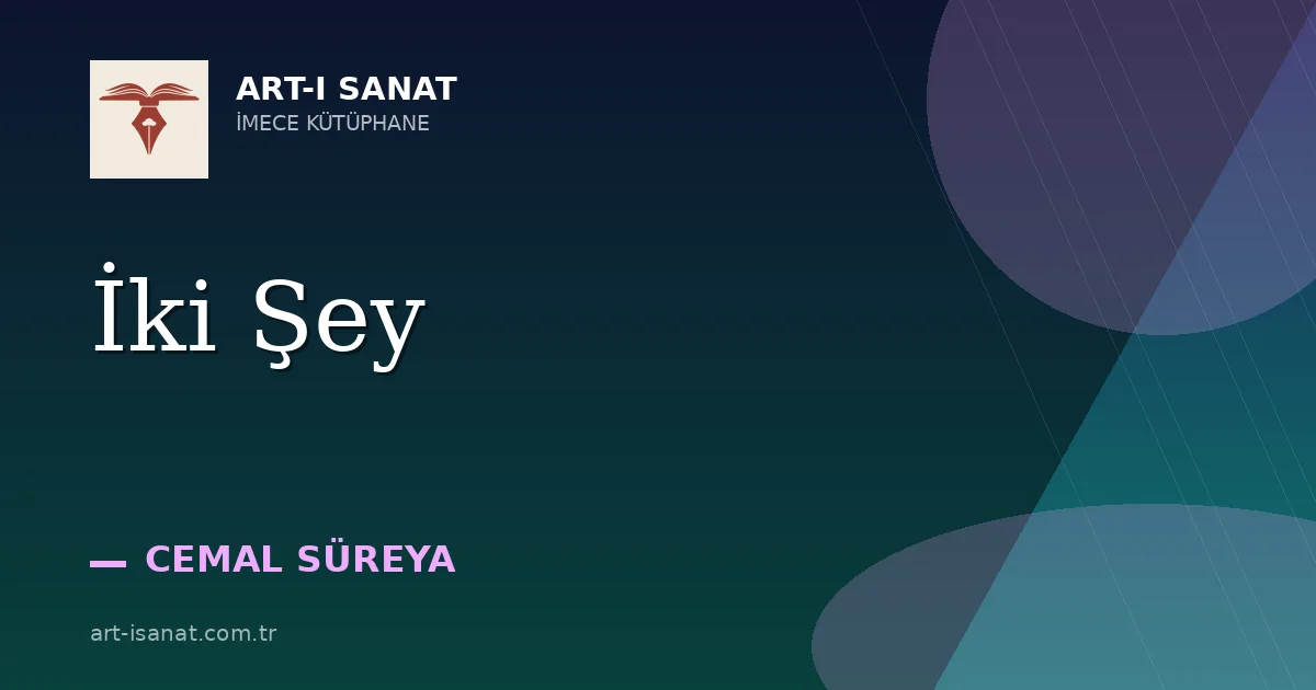 İki Şey