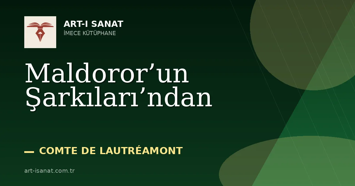 Maldoror’un Şarkıları’ndan