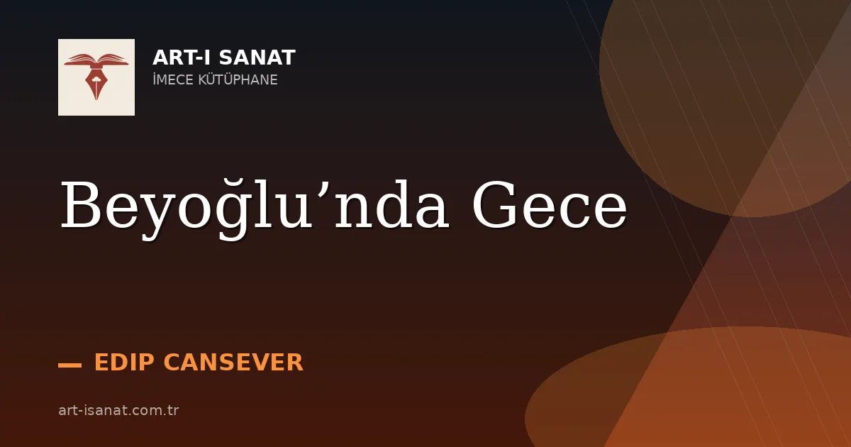 Beyoğlu’nda Gece