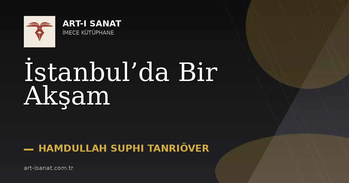 İstanbul’da Bir Akşam