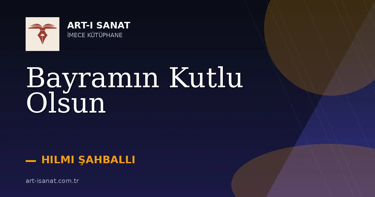 Bayramın Kutlu Olsun
