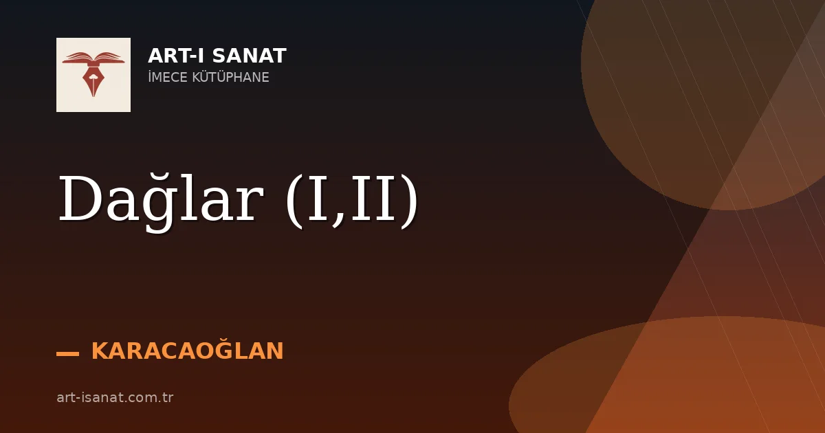 Dağlar (I,II)