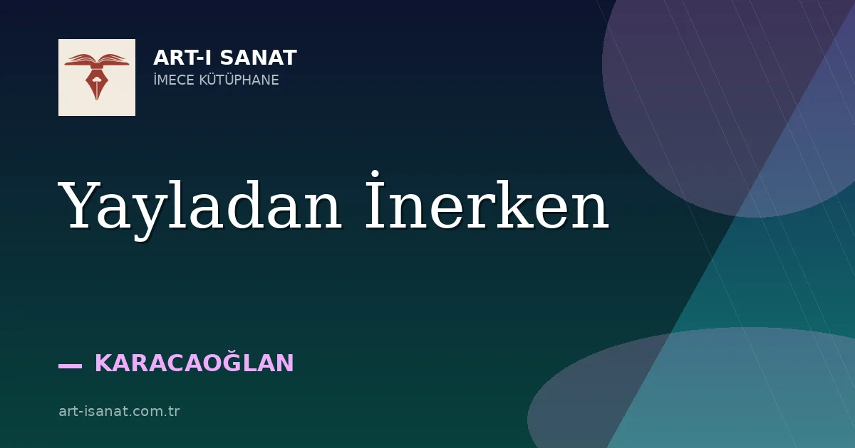 Yayladan İnerken