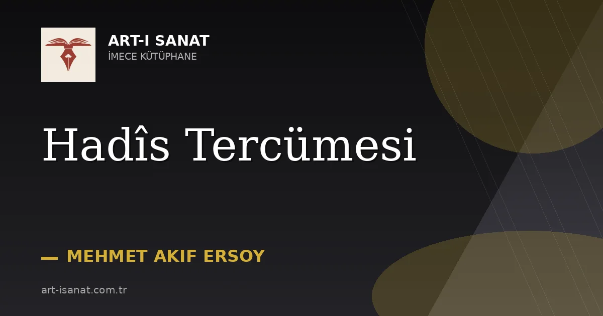 Hadîs Tercümesi