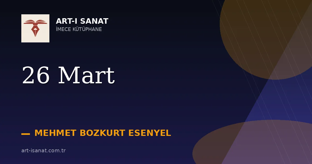 26 Mart
