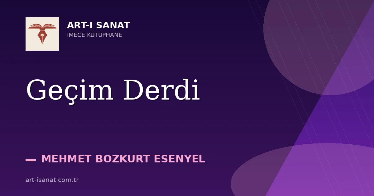 Geçim Derdi