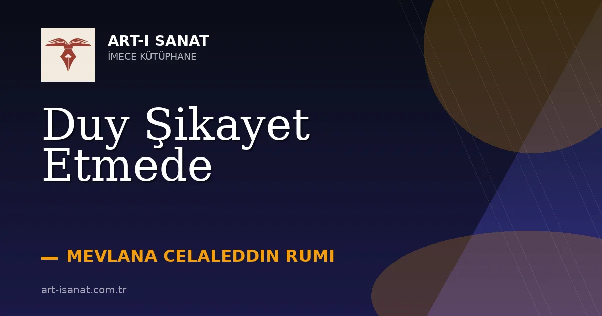 Duy Şikayet Etmede