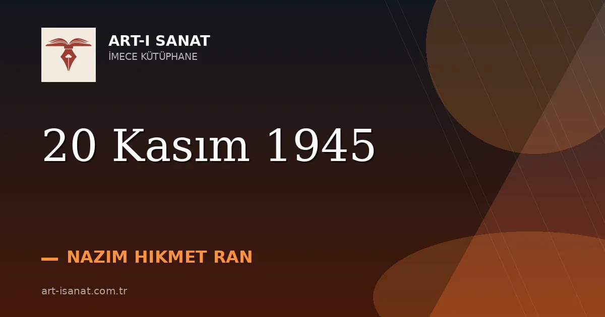 20 Kasım 1945