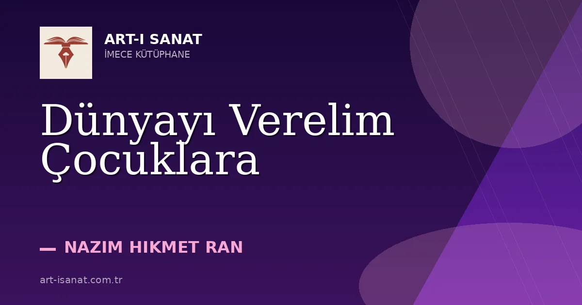 Dünyayı Verelim Çocuklara