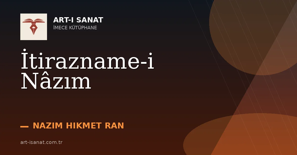 İtirazname-i Nâzım