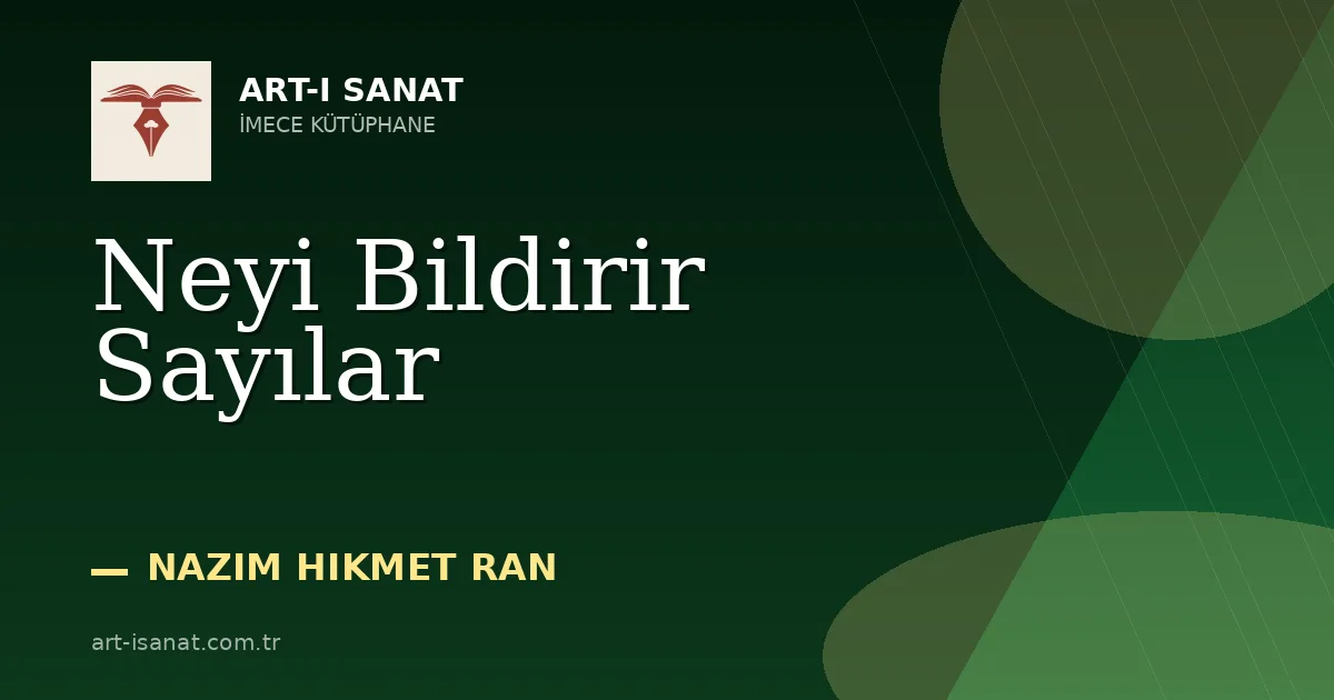 Neyi Bildirir Sayılar