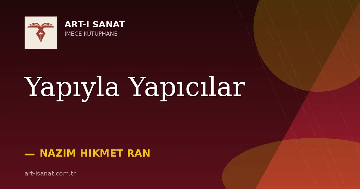 Yapıyla Yapıcılar