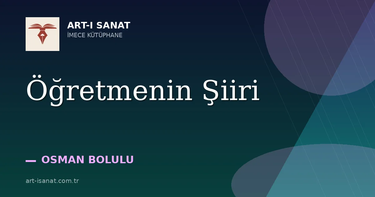 Öğretmenin Şiiri
