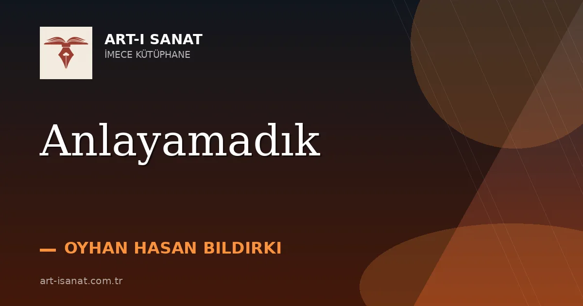 Anlayamadık